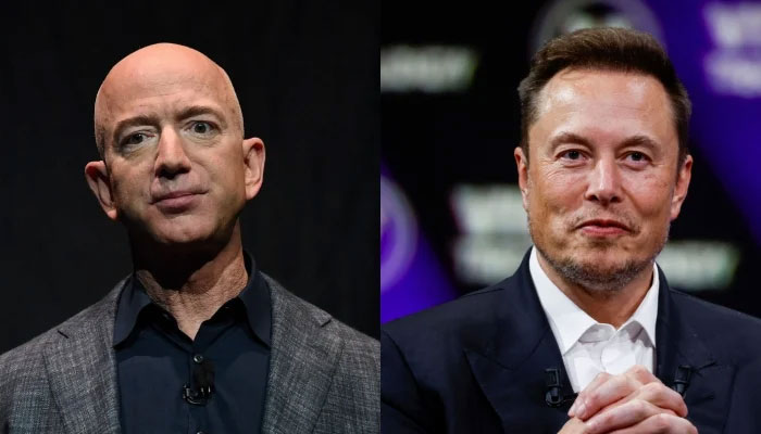 Amazon founder and world richest man Jeff Bezos (left) and Tesla owner Elon Musk. — AFP/Files