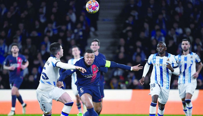 French footballer Kylian Mbappe during the UEFA Champions League. — AFP/FIle