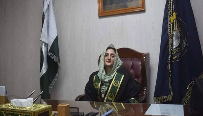 The newly-elected deputy speaker of the KP Assembly Suriya Bibi. — X/LatifAb98933358/File