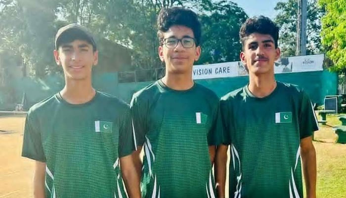 Pakistan Davis Cup team can be seen. — Facebook/Pakistan Tennis Federation/File