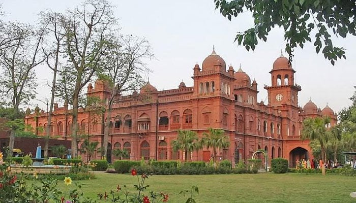 View of University of Punjab building in this image released on September 28, 2022. — Facebook/Anjuman e Urdu Oriental College Punjab University, Lahore