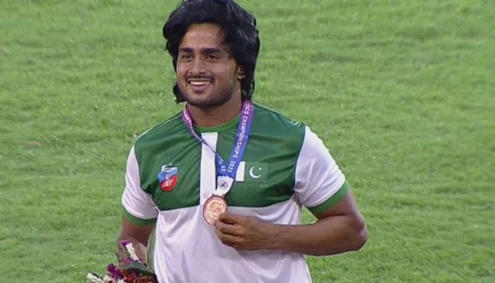 Pakistans No.2 javelin thrower Mohammad Yasir Sultan. — X/CorneredTigers1/File