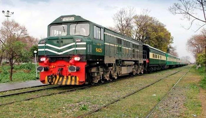 A representational image of a passenger train on track in Pakistan. — Radio Pakistan/File