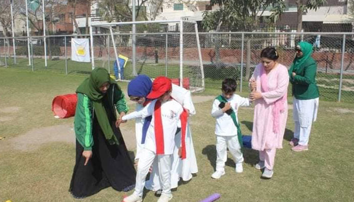 This representational image shows students participates in sport image released on March 2, 2024. — Facebook/Rising Sun Institute for Special Children