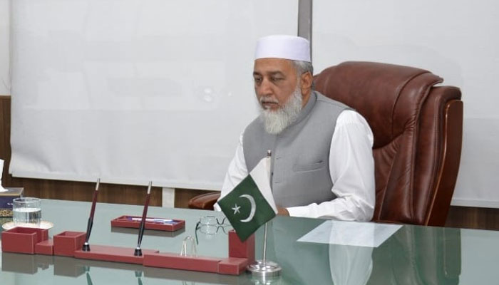 Provincial Minister for Agriculture Muhammad Sajjad seen in this image on March 11, 2024. — Facebook/Agriculture Department KP