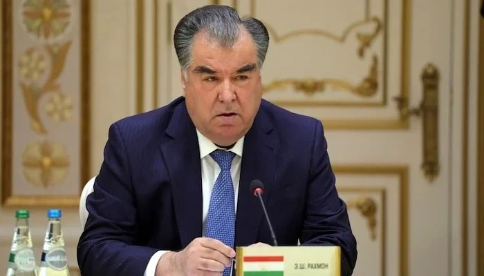 Tajikistan President Emomali Rahmon seen in this image. — Radio Pakistan/File