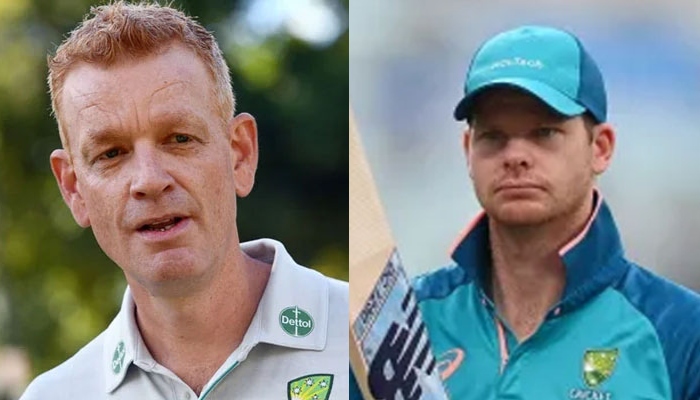 Newly appointed Australian cricket coach Andrew McDonald (left) and Steve Smith. — AFP/ICC/File