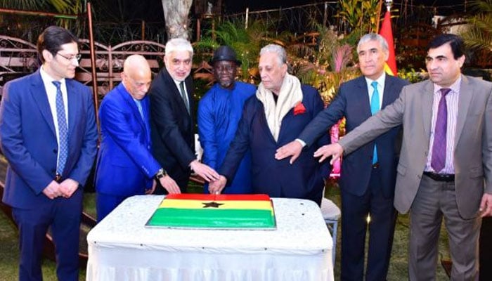 Ghanas 67th National Day is being marked at a grand reception hosted by Ghanas Honorary Consul General Dr. Shahid Rasheed Butt and Vice Consul Omar Shahid Butt at their residence. — Islamabad Post/File