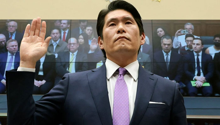 Former special counsel Robert Hur is sworn in to testify to the House Judiciary Committee in Washington. — AFP/File