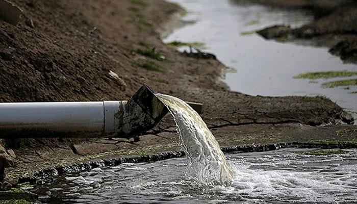 Water coming out of a pipeline. — AFP/File