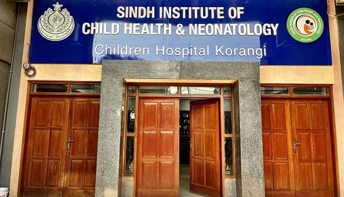 The Sindh Institute of Child Health and Neonatology (SICHN) is seen in this image. — SICHN website/File
