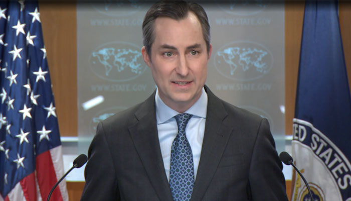 US State Department Spokesperson Matthew Miller speaks during a regular press briefing on March 14, 2024. — US State Department website