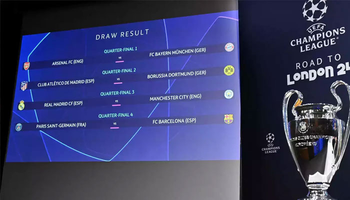 A representational image showing match draws (left) alongside Champions League Trophy .— AFP/File