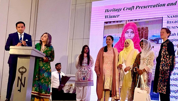 This image shows the Kashf Women Entrepreneurship Awards 2024 ceremony held on March 15, 2024. — X/@CanHCPakistan