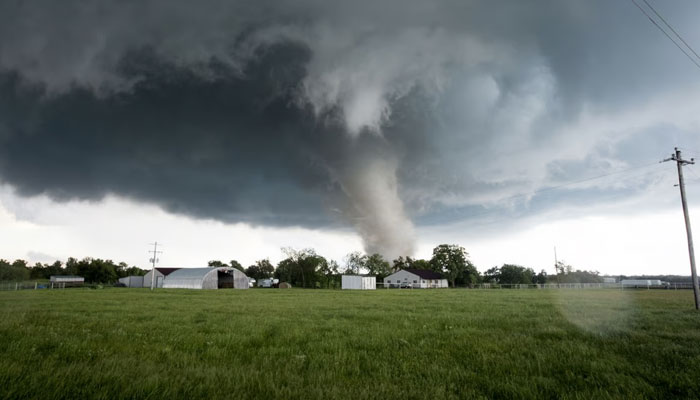 An undated photo of a tornado.—AFP/File