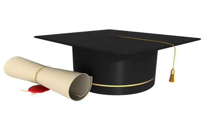 This representational image shows a degree and mortarboard. — Pixabay/File