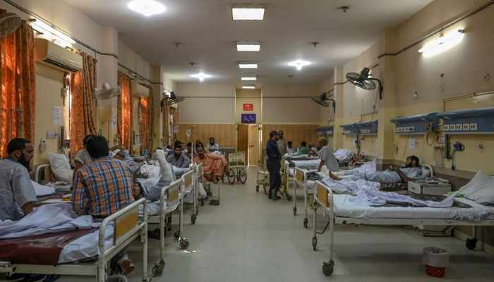 An inside view of a hospital ward in Pakistan. — AFP/File