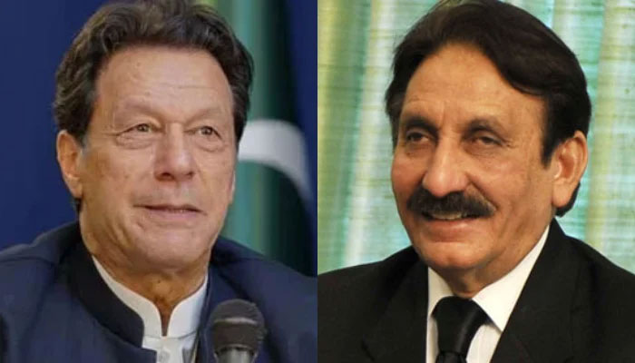 Pakistan Tehreek-e-Insaf (PTI) founder Imran Khan (left) and former Supreme Court chief justice Iftikhar Mohammad Chaudhry. — Facebook/Imran Khan/AFP/File