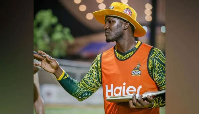 Peshawar Zalmi’s head coach Darren Sammy on June 7, 2021. — Facebook/Daren Sammy