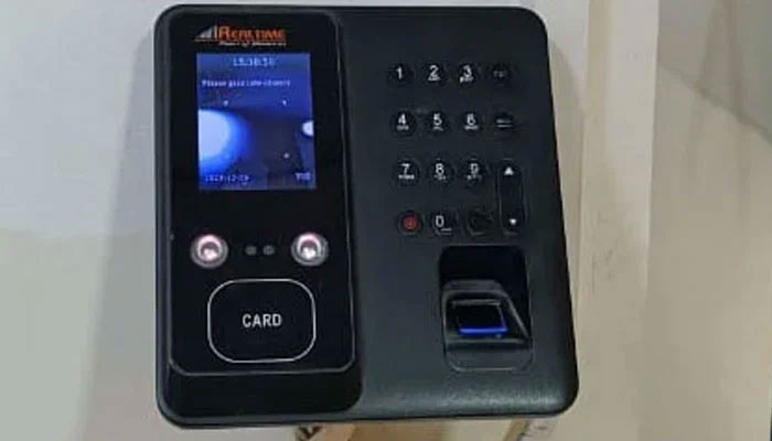 The representational image (released on Jan 3, 2024) of the Biometric Attendance System. — Facebook/realtimebiometricmachine