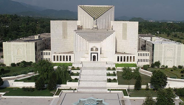 An aerial view of The Supreme Court of Pakistan building. — APP/File