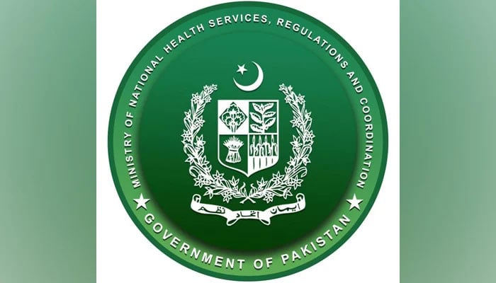 The logo of the Ministry of NHSRC. — Facebook/Ministry of National Health Services, Regulations & Coordination Islamabad/File
