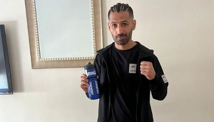 This image released on July 13, 2023, shows the Pakistani professional boxer Mohammad Waseem. — Instagram/iamfalconwaseem