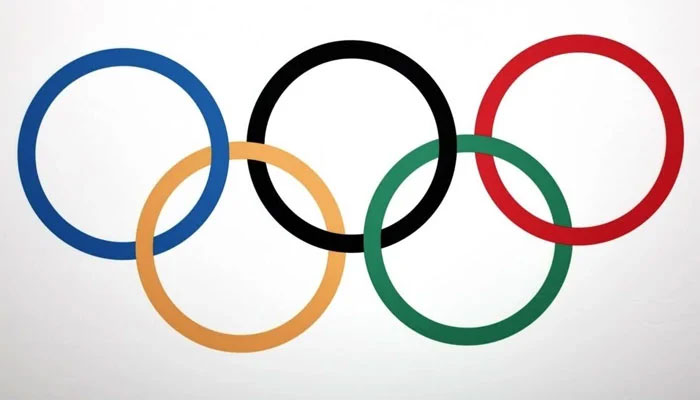 The International Olympic Committee logo can be seen in this image. — AFP/File