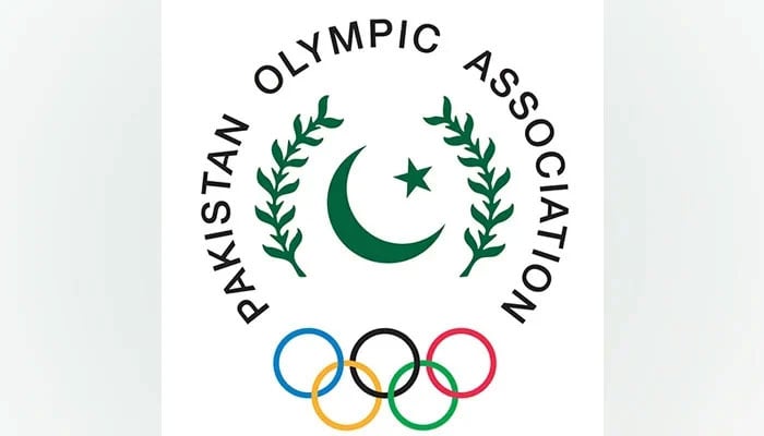 The Pakistan Olympic Association logo can be seen in this image. — Facebook/Pakistan Olympic Association/File