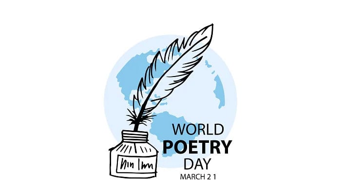 The World Poetry Day logo. — APP/File