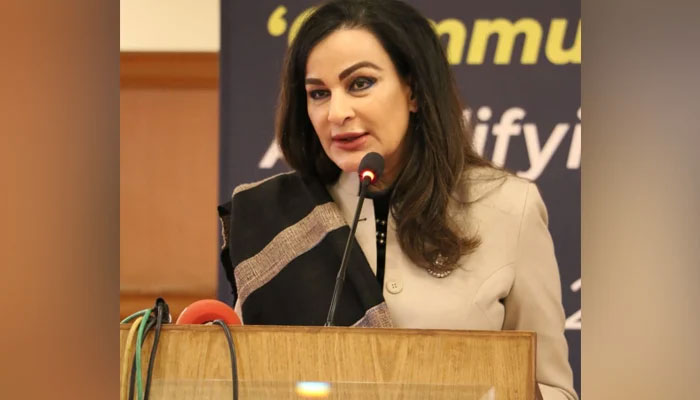 Senator Sherry Rehman, Vice-President of the Pakistan Peoples Party speaks during an event in Islamabad in this picture. — X/@SDPIPakistan/FIle