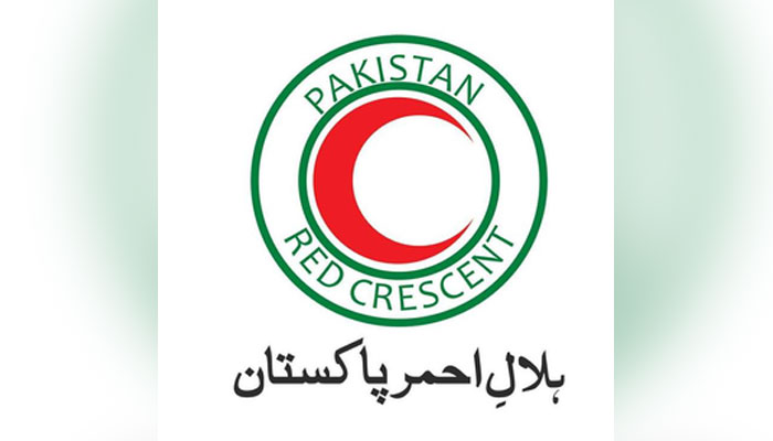This image shows the logo of the Pakistan Red Crescent Society (PRCS). — APP/File