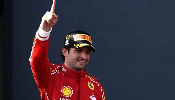 Carlos Sainz celebrates his victory at the Brazilian Grand Prix. — AFP/File
