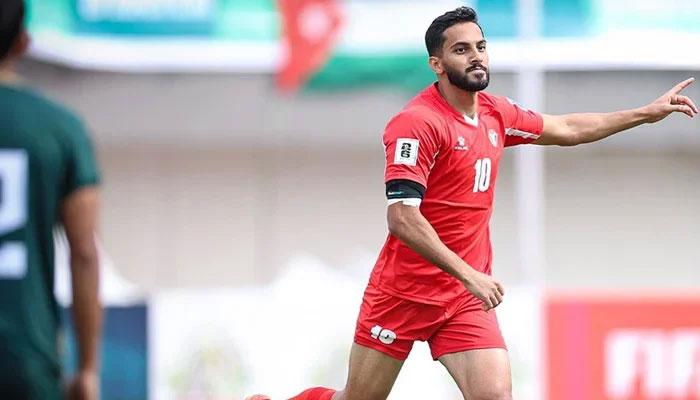 Jordanian footballer Musa Al-Taamari. — X/JordanFA/File
