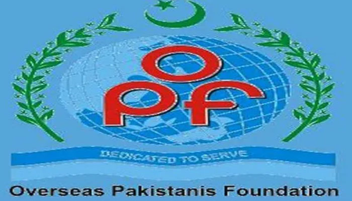 The logo of the Overseas Pakistanis Foundation (OPF) can be seen. — APP/File