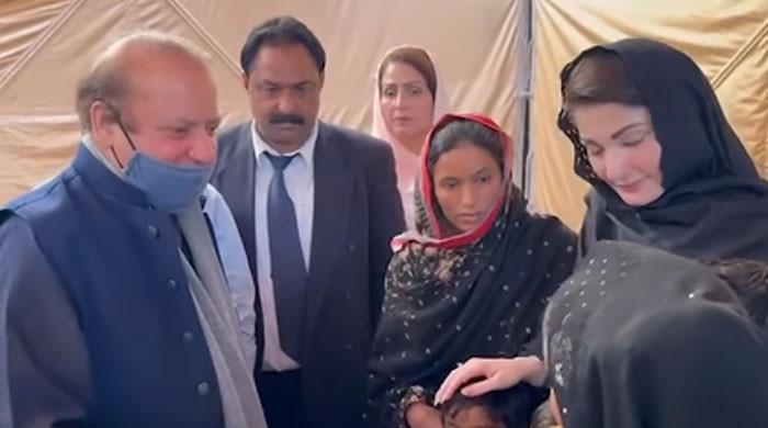 Nawaz, Maryam visit family of kite twine victim in Faisalabad - Vimarsana News