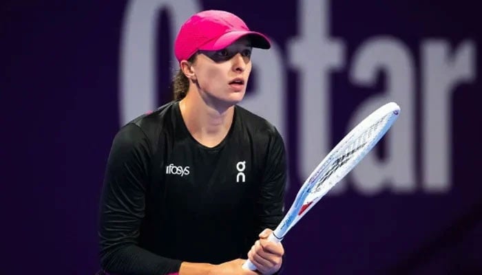 Tennis player Iga Swiatek can be seen in this image. — X/iga.swiatek/File