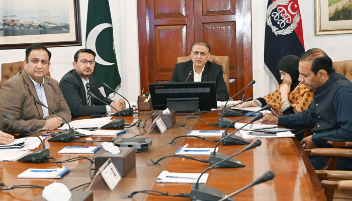 Additional IG Investigation Punjab  Muhammad Idrees Ahmad chairs a meeting on March 18, 2024. — PUNJAB POLICE Website