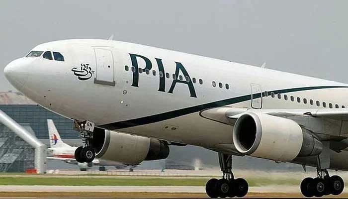 An aeroplane of the Pakistan International Airlines (PIA) is seen in this photo. — AFP/File