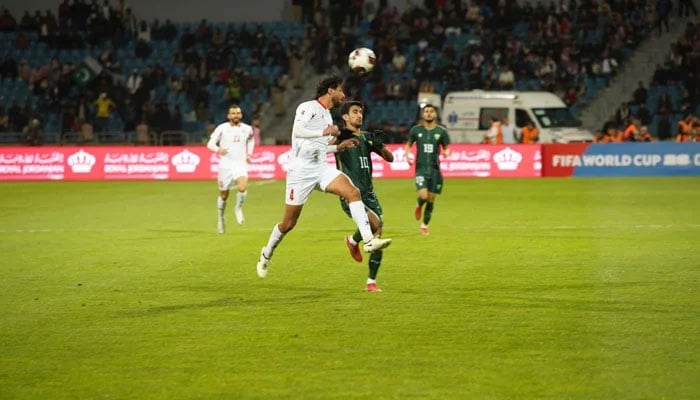 A glimpse of a match between Pakistan and Jordan at the Amman International Stadium, Amman, Jordan. — Facebook/PFF/File