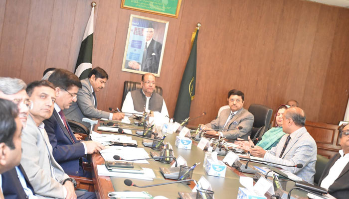 Minister for Industry and Commerce Chaudhry Shafay Hussain chairs a meeting on March 27, 2024. — Facebook/Chaudhry Shafay Hussain