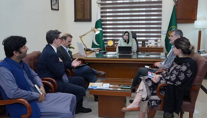 Special Secretary Asia Gul presides over a meeting on March 27, 2024. — Facebook/Local Government & Community Development Department, Punjab