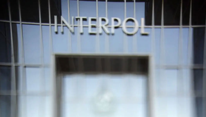 This image shows the main entrance of  Interpol’s headquarters. — AFP/File