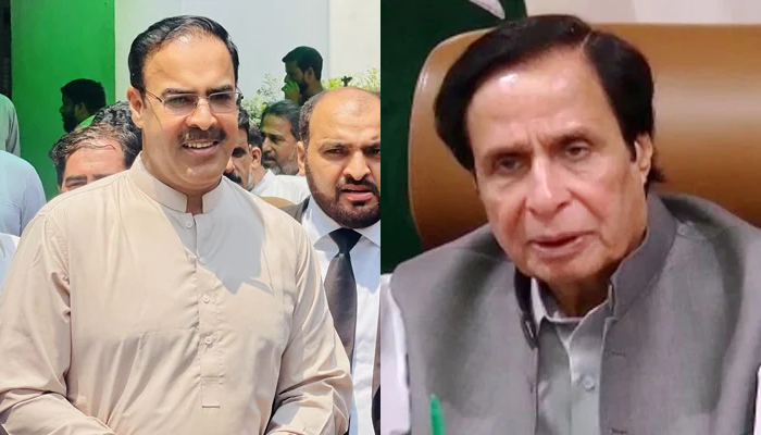 This combo of images shows former Punjab chief minister Chaudhry Parvez Elahi (R) and former principal secretary, Muhammad Khan Bhatti (L). — Radio Pakistan/Facebook/Muhammad Khan Bhatti/File