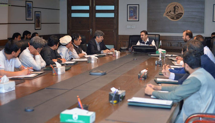 KP CM’s Advisor on Tourism and Culture Zahid Chanzeb chairs a meeting on March 28, 2024. — Facebook/Khyber Pakhtunkhwa Culture and Tourism Authority