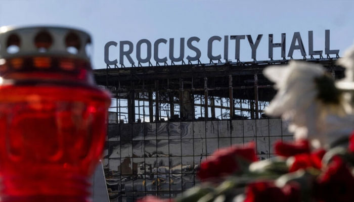 A view of the burnt-out Crocus City Hall near Moscow where gunmen killed more than 140 people on March 22, 2024 in an attack claimed by the Islamic State (IS) group.— AFP/File