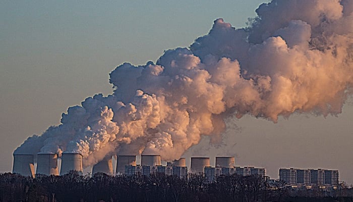 This image shows steam coming out into the environment from a power plant. — AFP/File
