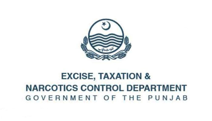 This image shows, the logo of the Excise and Taxation & Narcotics Control Department, Punjab can be seen. — APP/File