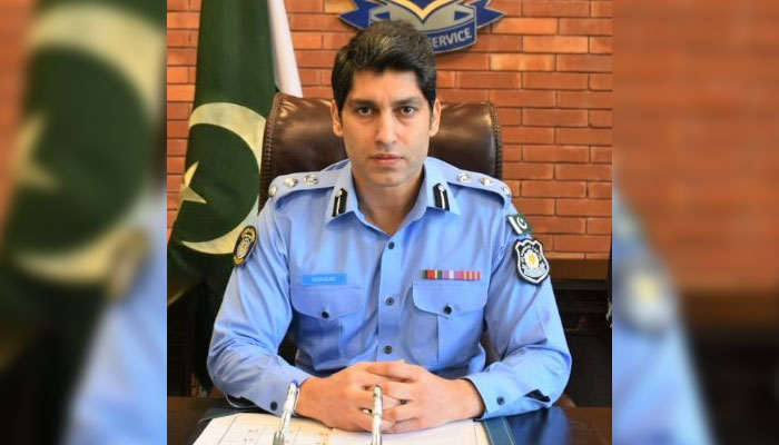 Islamabad Polices Deputy Inspector General (DIG) Operations  Syed Shahzad Nadeem Bokhari poses for a photo in this undated image. — X/@ShehzadPSP/File