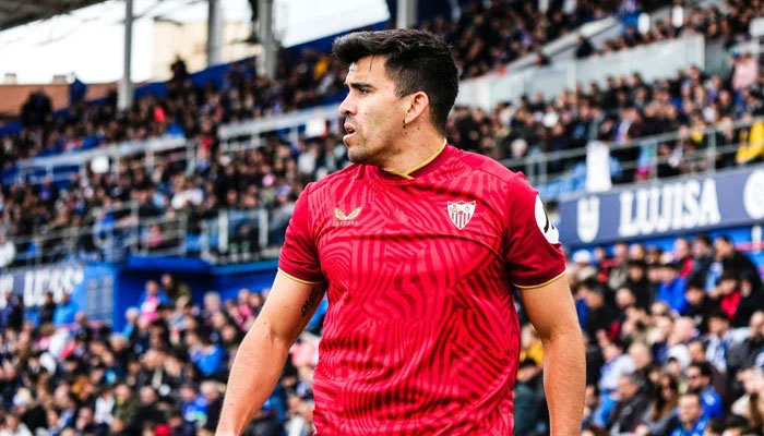 Sevilla’s defender Marcos Acuna during the match against Getafe. — X/SevillaFC/File